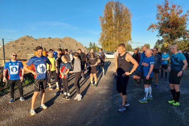 Meget bra deltakelse i litt surt høstvær